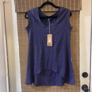 Prana Purple Sleeveless High-Low Tunic